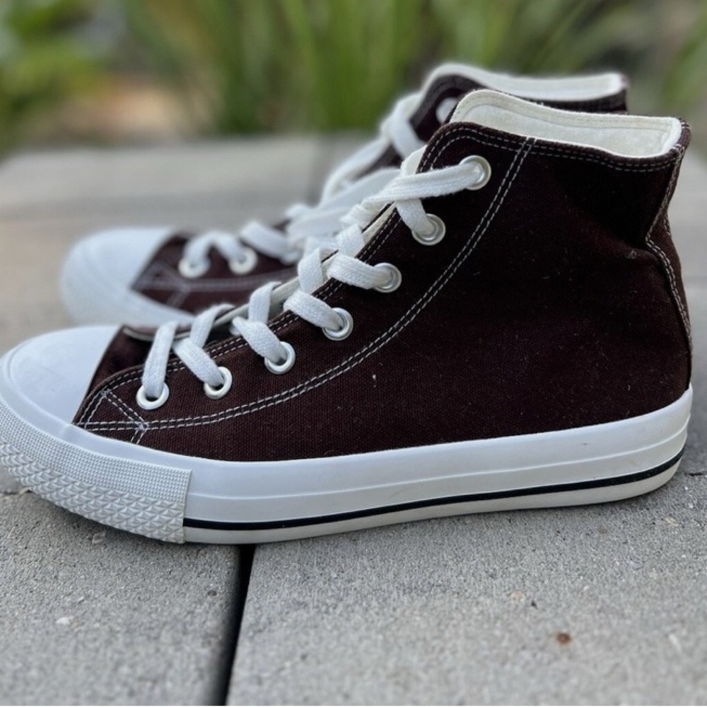Sincerely Jules Vans High-Top Sneakers - Brown no laces Size 8